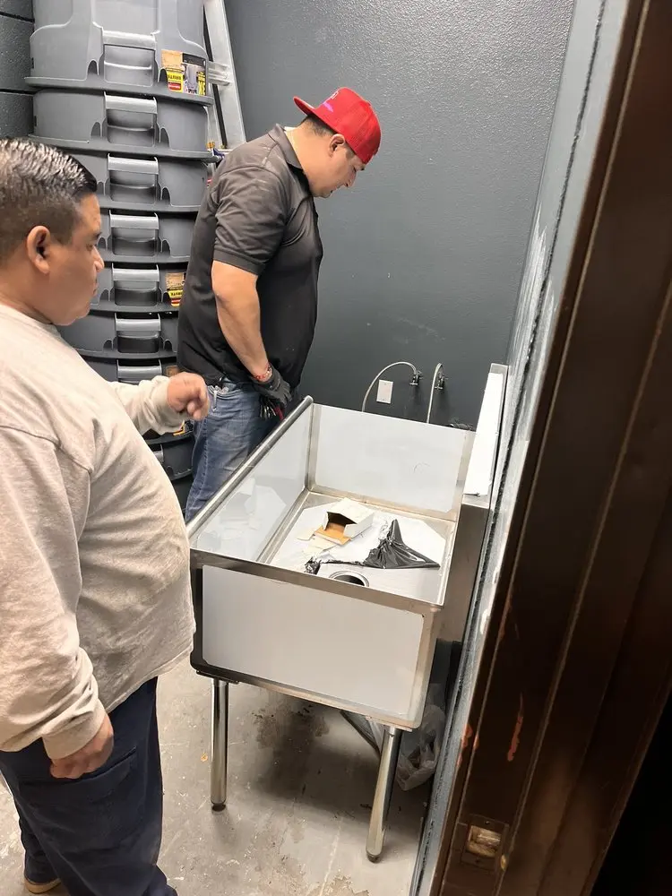 Commercial plumbing and sink installation in Parkerford